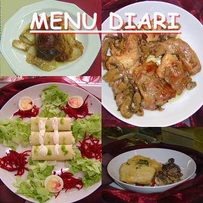 DOS PLATS UN DE PRIMER I UN DE SEGON